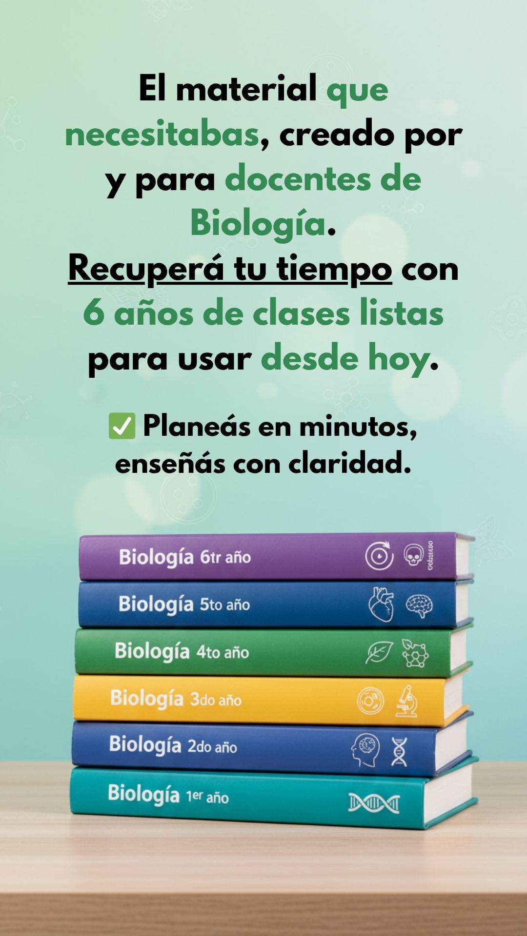 Mega Pack Biología Secundaria – 1° a 6° año